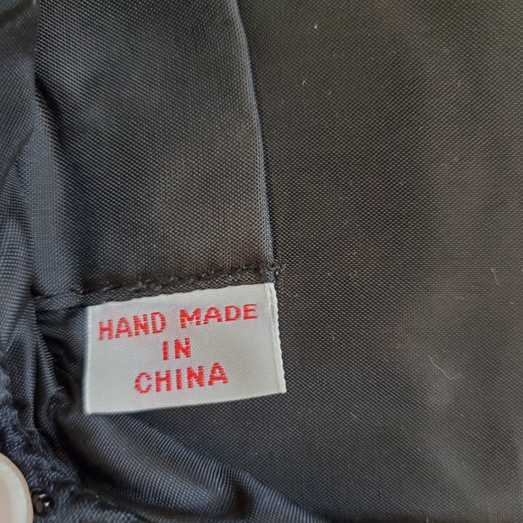 Vintage Hand Beaded Brown Clutch with Corded Shoulder Strap China - Picture 6 of 6